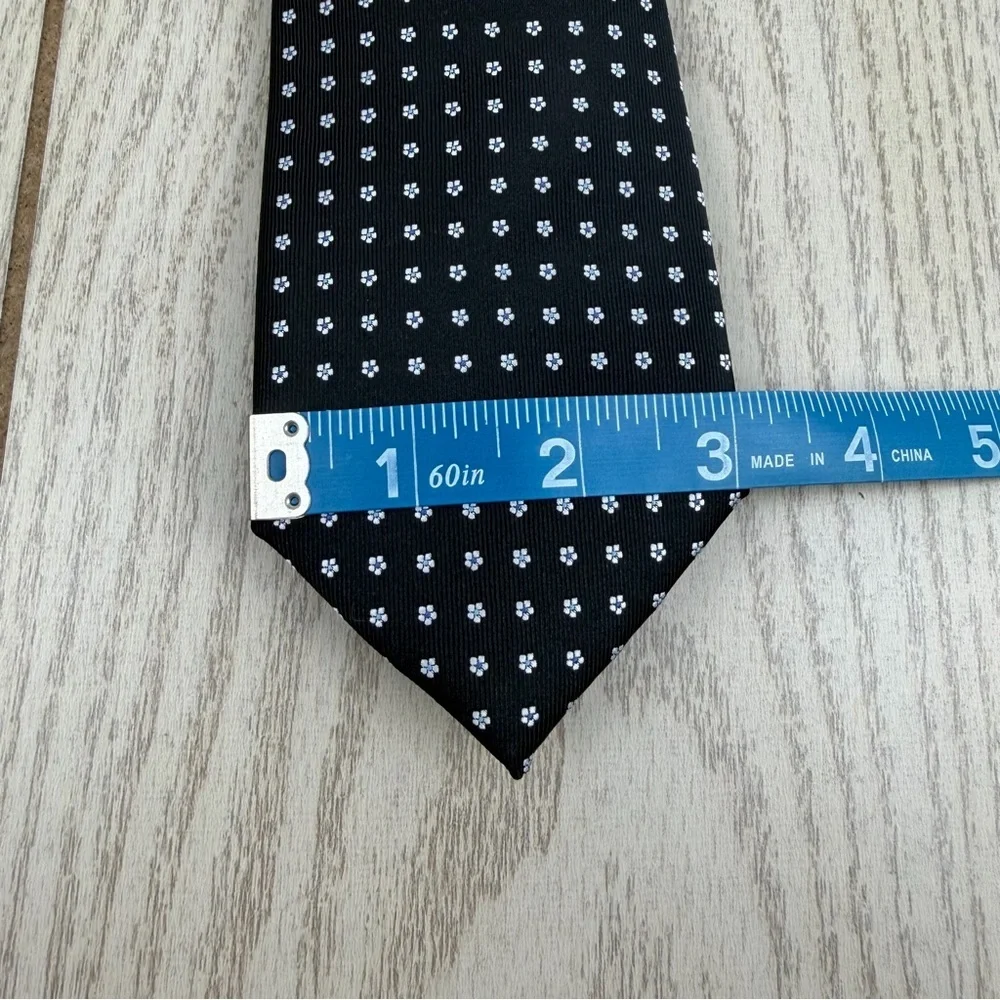 799 Club Room Men's Tie Dooley Floral 1 Black $55 Polyester
